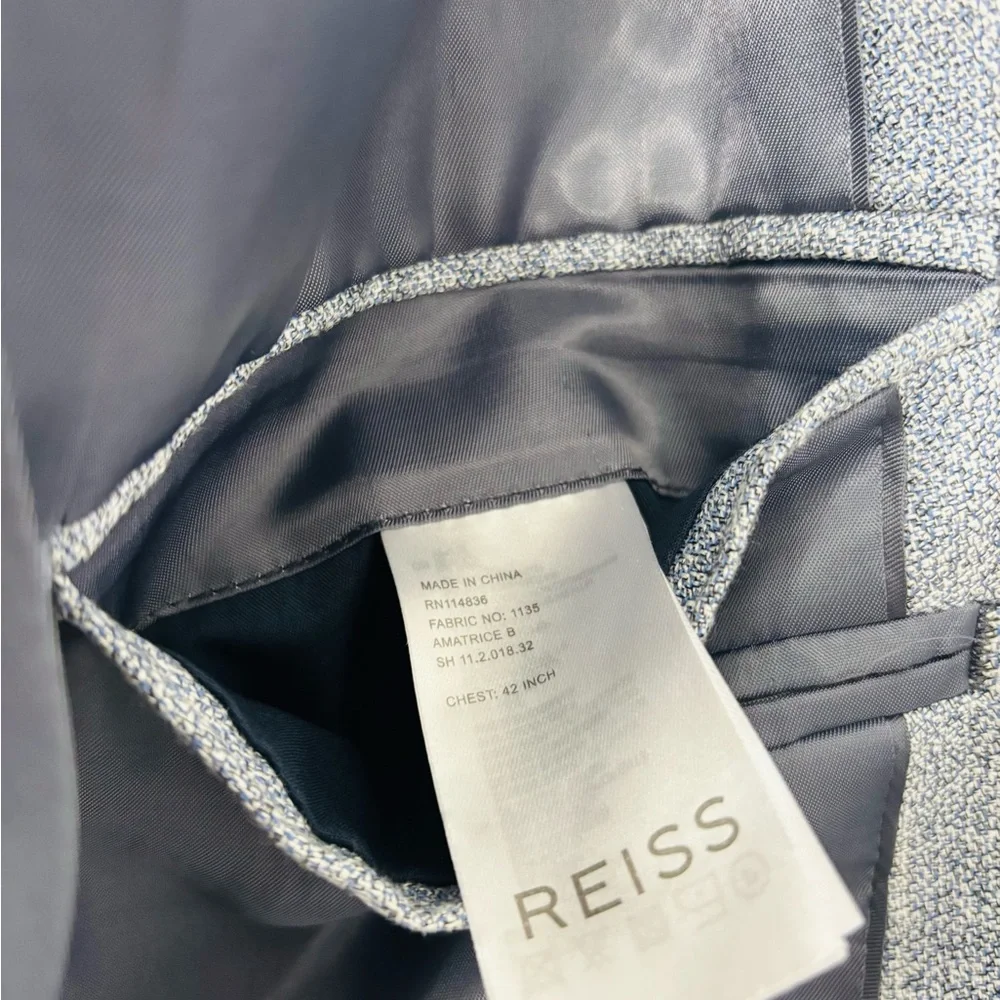 Reiss Airforce Blue Warner Suit Blazer